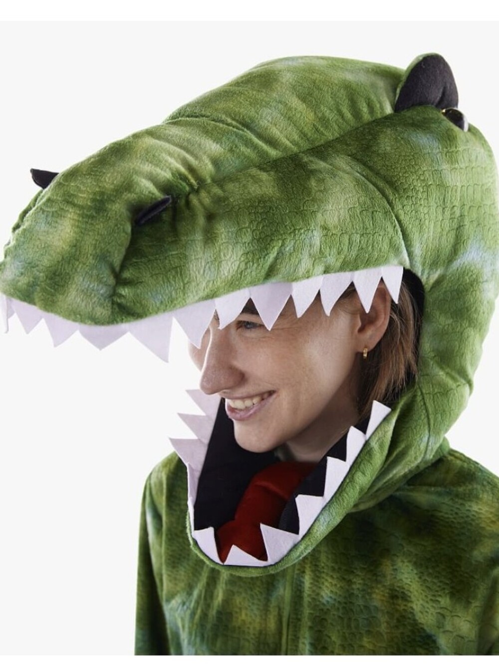 Adult Light Up T-Rex Costume Hooded One-Piece Size XS - Picture 4 of 5